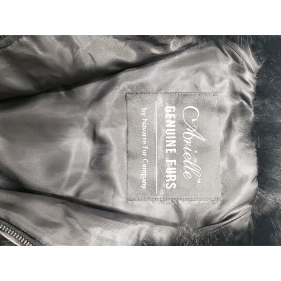 Arielle by Navarre Fur Co. Black Genuine Rabbit Fur Jacket Size 2X Pre Owned - Picture 5 of 9